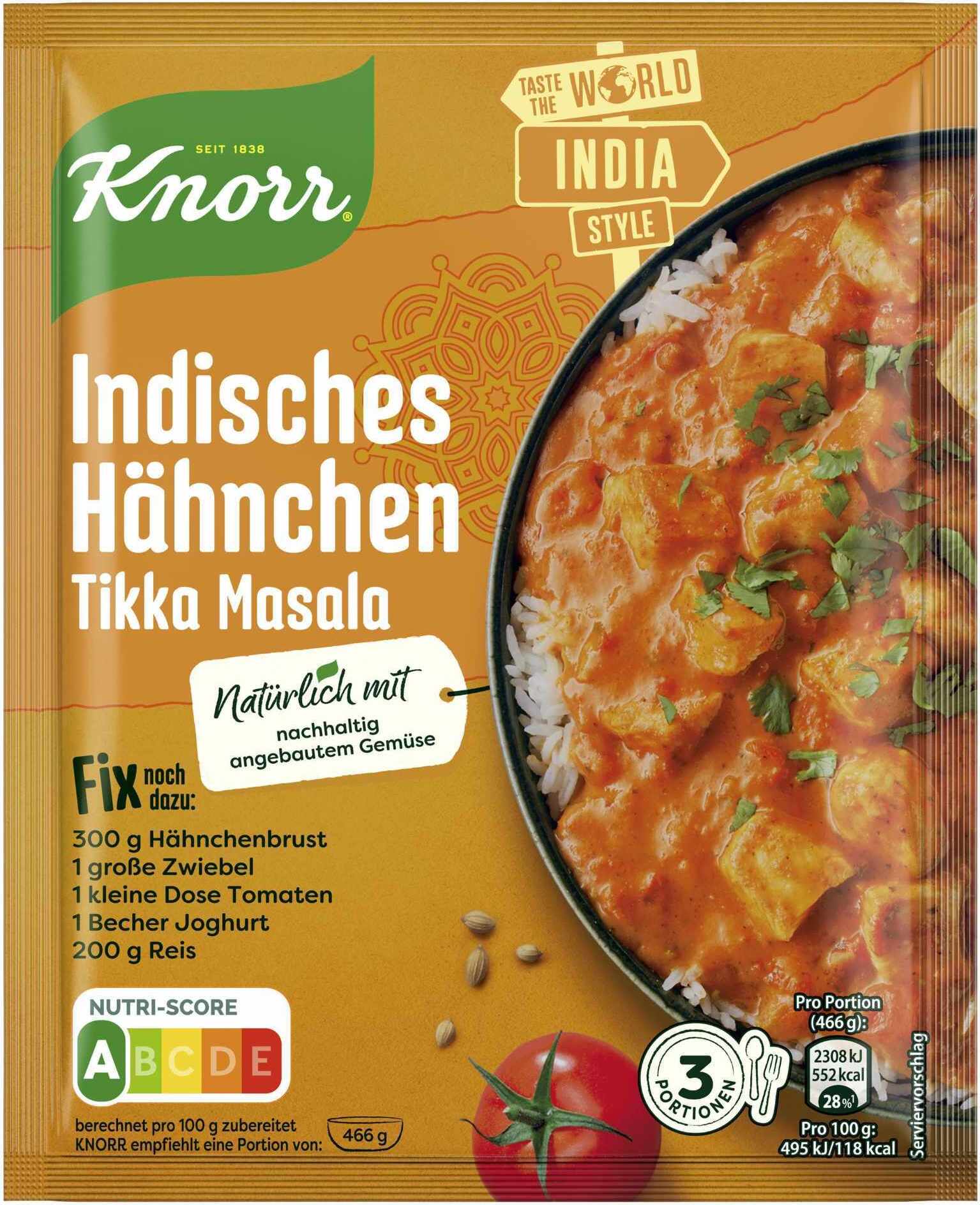Unilever Knorr Fix Indisches Hähnchen Tikka Masala (36 g) 49450