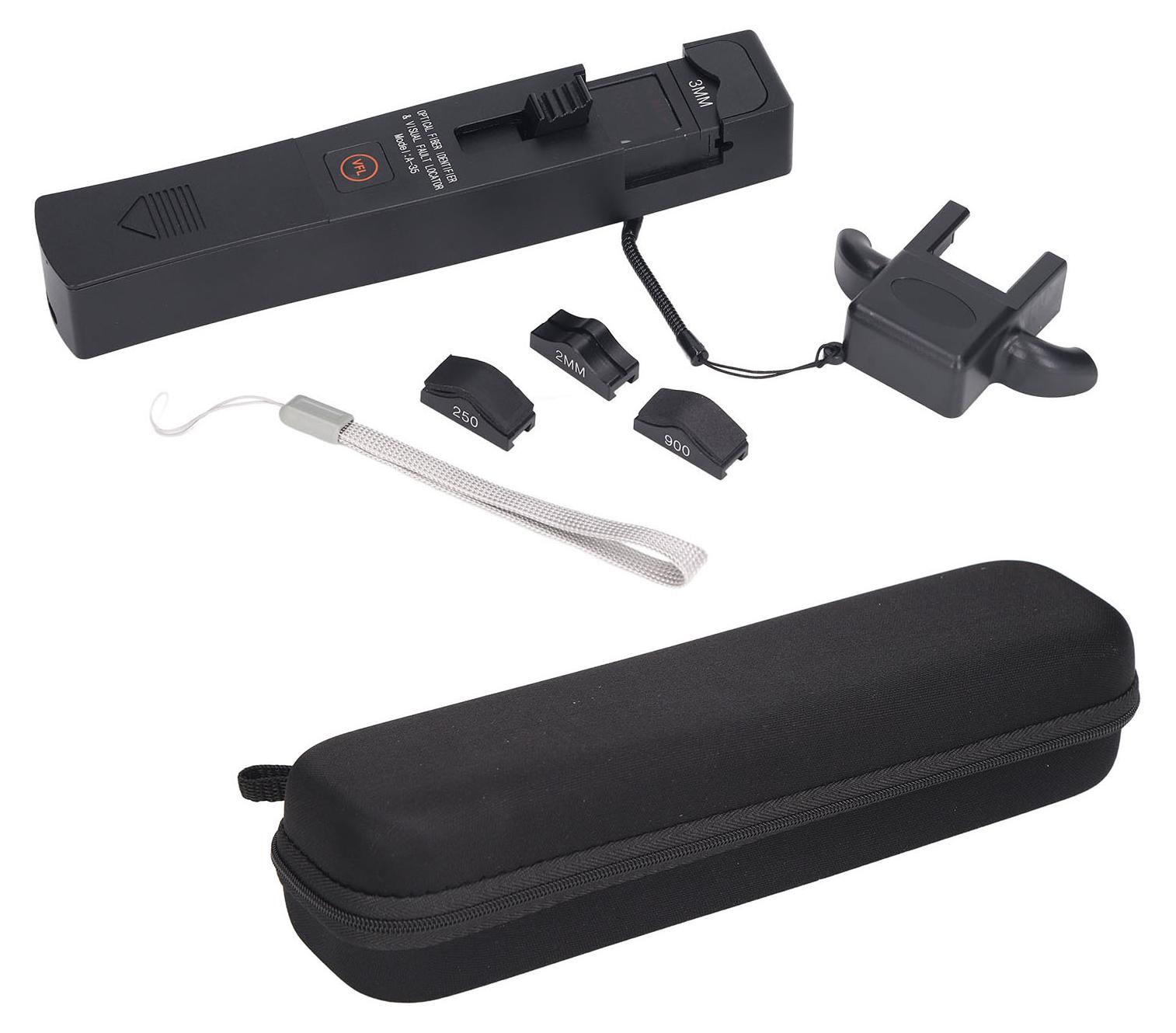 TWO TREES Optischer Faseridentifikator mit rotem Licht, praktischer LED-Multimode-Metallfaseridentifikator