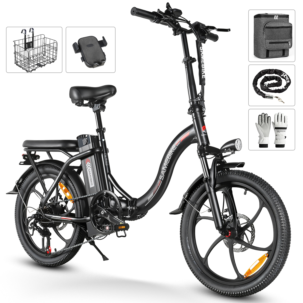 20 palcový bicykel dámsky bicykel muži mestský elektrický bicykel pneumatiky skladací bicykel 36V/12Ah batéria, off-road horský bicykel Shimano 7 prevodov, mestské muži, skladacie bicykle