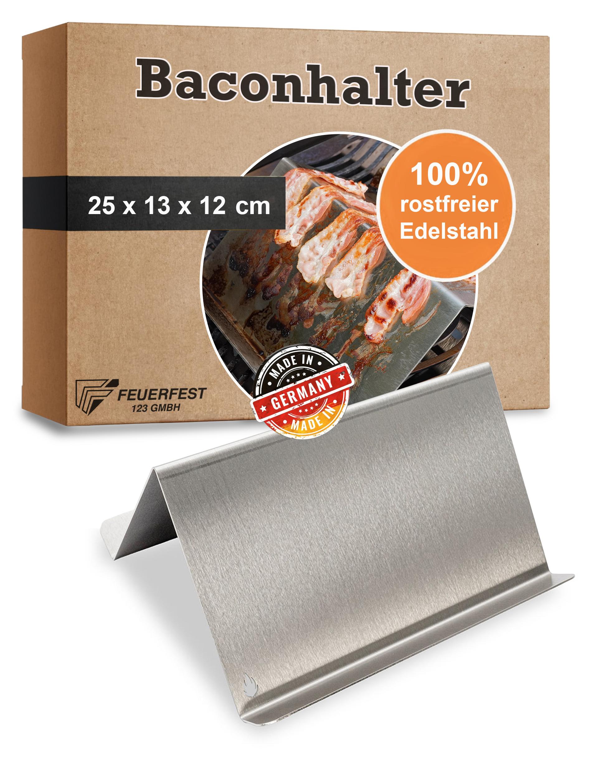 Feuerfest 123 GmbH Baconhalter Grill Edelstahl 32025512