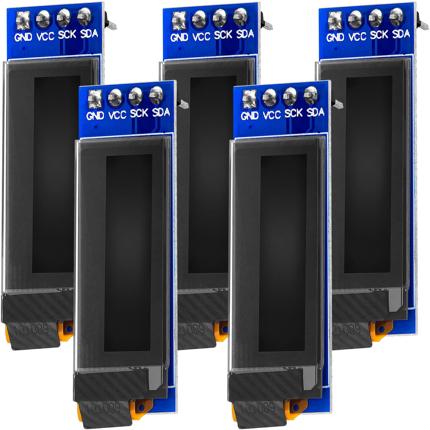 AZDelivery AZ-Delivery Displays 0,91 Zoll OLED I2C Display 128 x 32 Pixel kompatibel mit Arduino und Raspberry Pi, 5x OLED A 4-2