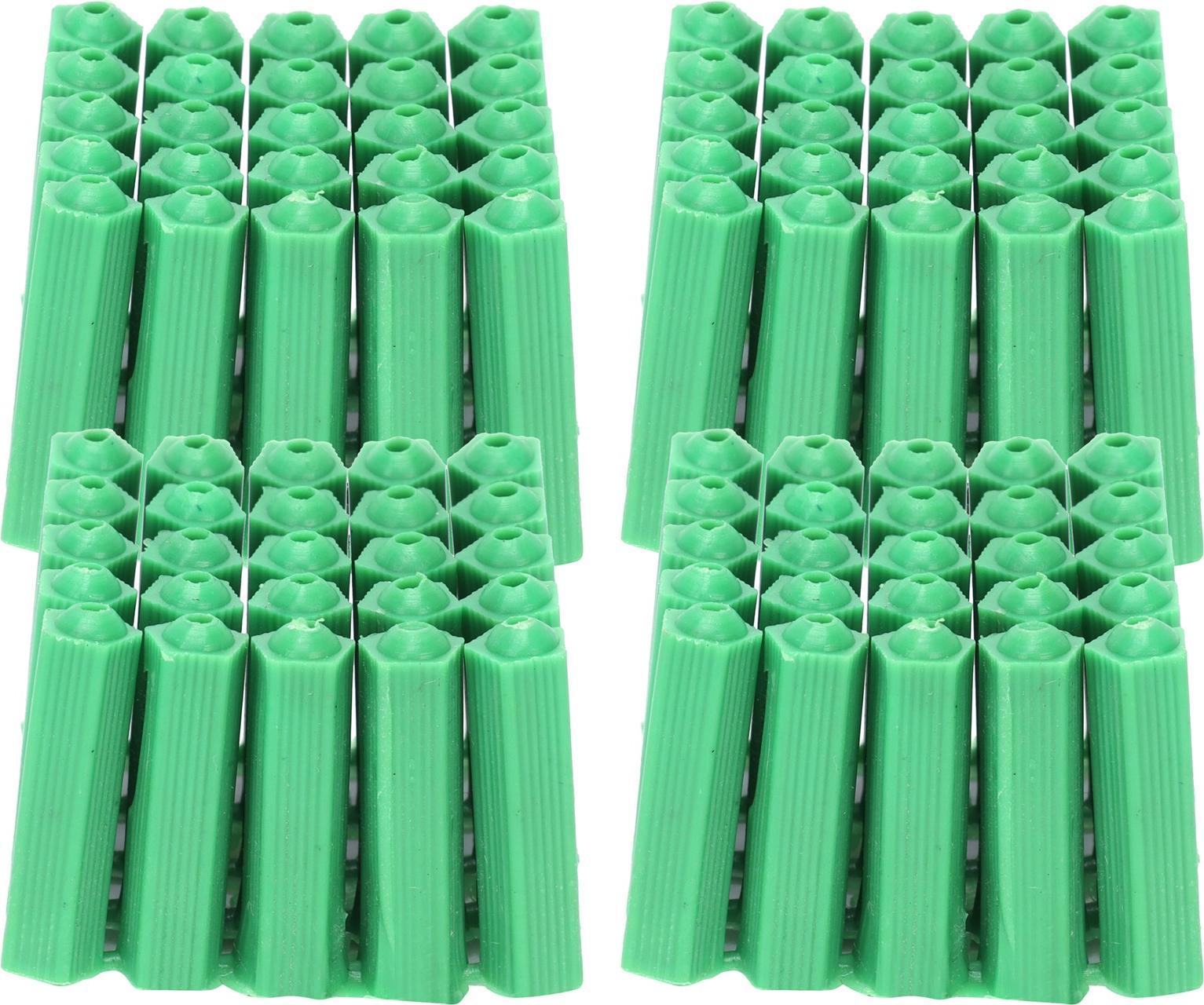 Cocosity 100 pcs M6 Expansion Rohrleitungskastzellstopfen Fixierrohrzubeh?r grn