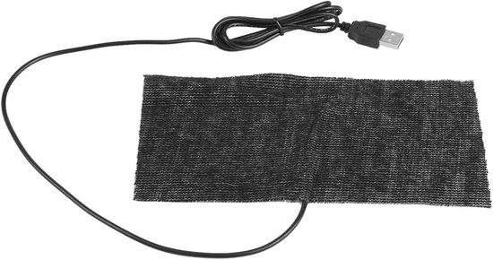 OEM Carbon Fiber Muismat 20x10 cm, 5V, USB, Huisdier Verwarmingsdeken, Zwart 2026