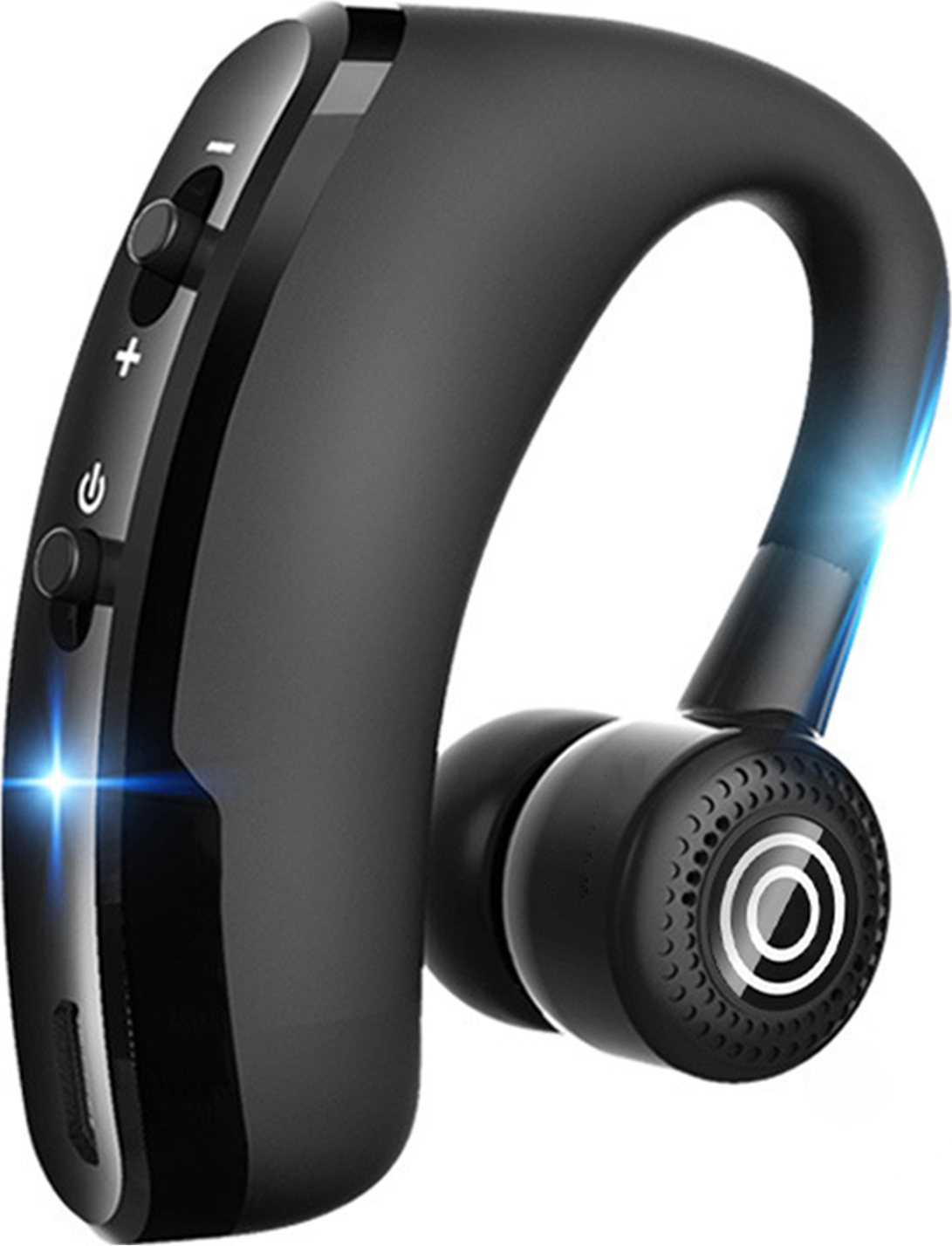Douself V9 Einohr-Bluetooth-Headset, BT4.1 | 270° drehbar | Mikrofon-Rauschunterdrückung für HD-Anrufe | Sprachwahl für eingehende Anrufe, Schwarz