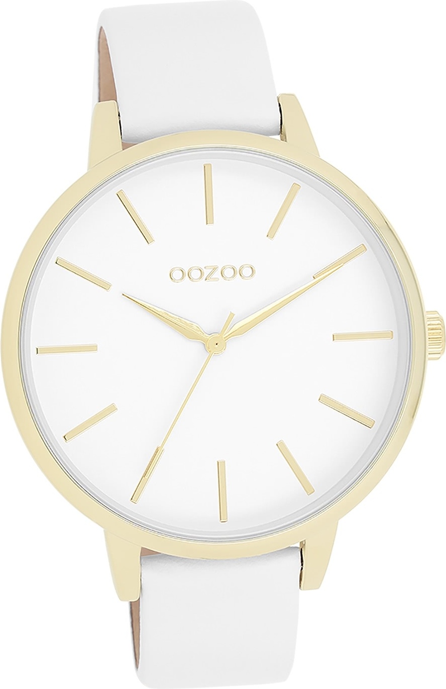 Oozoo dámske hodinky Hodinky analógové kožené biele D2UOC11359