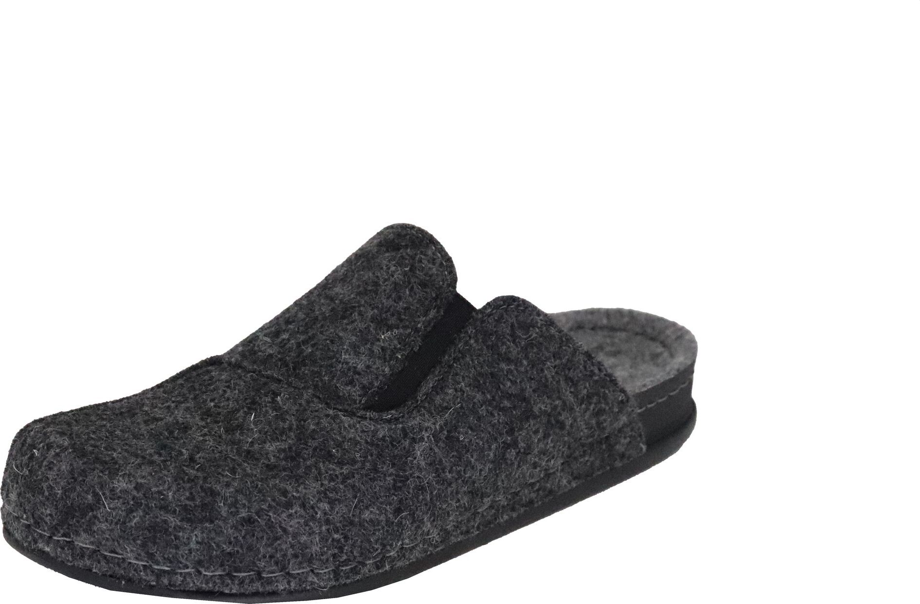 Miccos Shoes Miccos Herren Hausschuh Filz Pantoffel, Größe:42 EU, Farbe:Grau 847899_02_42