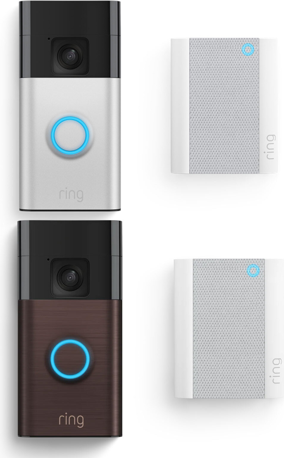 Ring 10406514, Schwarz, Silber, Kabellos, 2,4 GHz, 802.11b, 802.11g, Wi-Fi 4 (802.11n), 1440 x 1440 Pixel, 150°