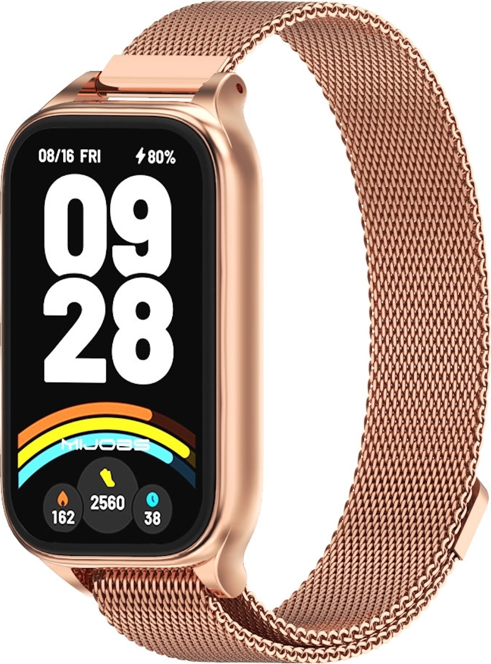 Pre Xiaomi Smart Band 9 Active / Redmi Band 3 Kovová magnetická spona na ruku