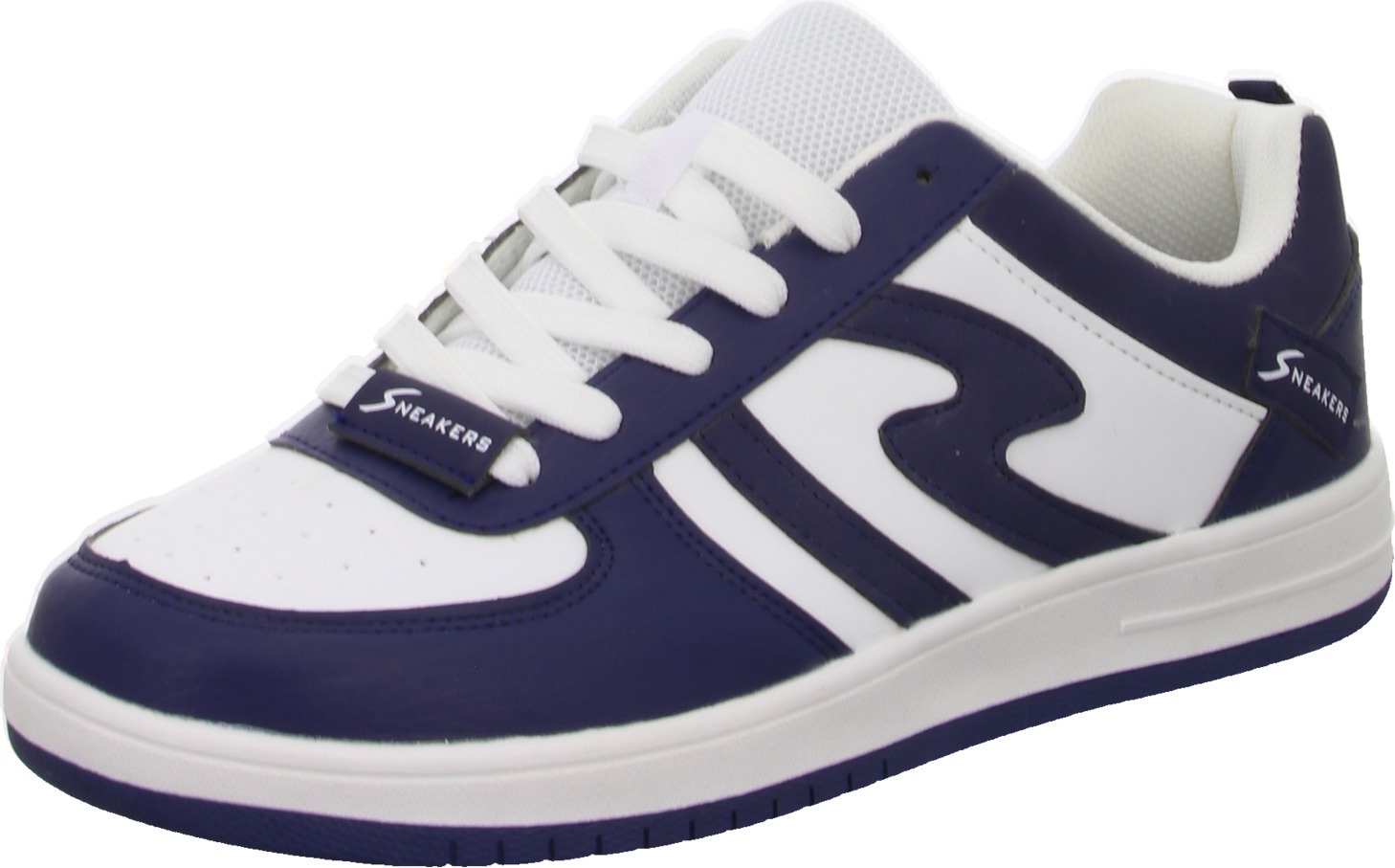 Sneakers Herren-Sneaker Weiß-Blau, Farbe:weiß, EU Größe:42 BN22097-WHTNA