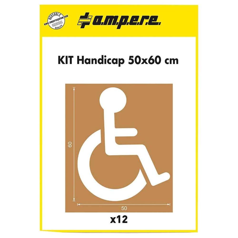 ampere Schablonenset Schablonen Handicap 50x60