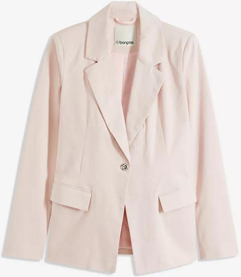 bonprix Elegante Damenjacke mit Gürtel - rosa Größe: XL