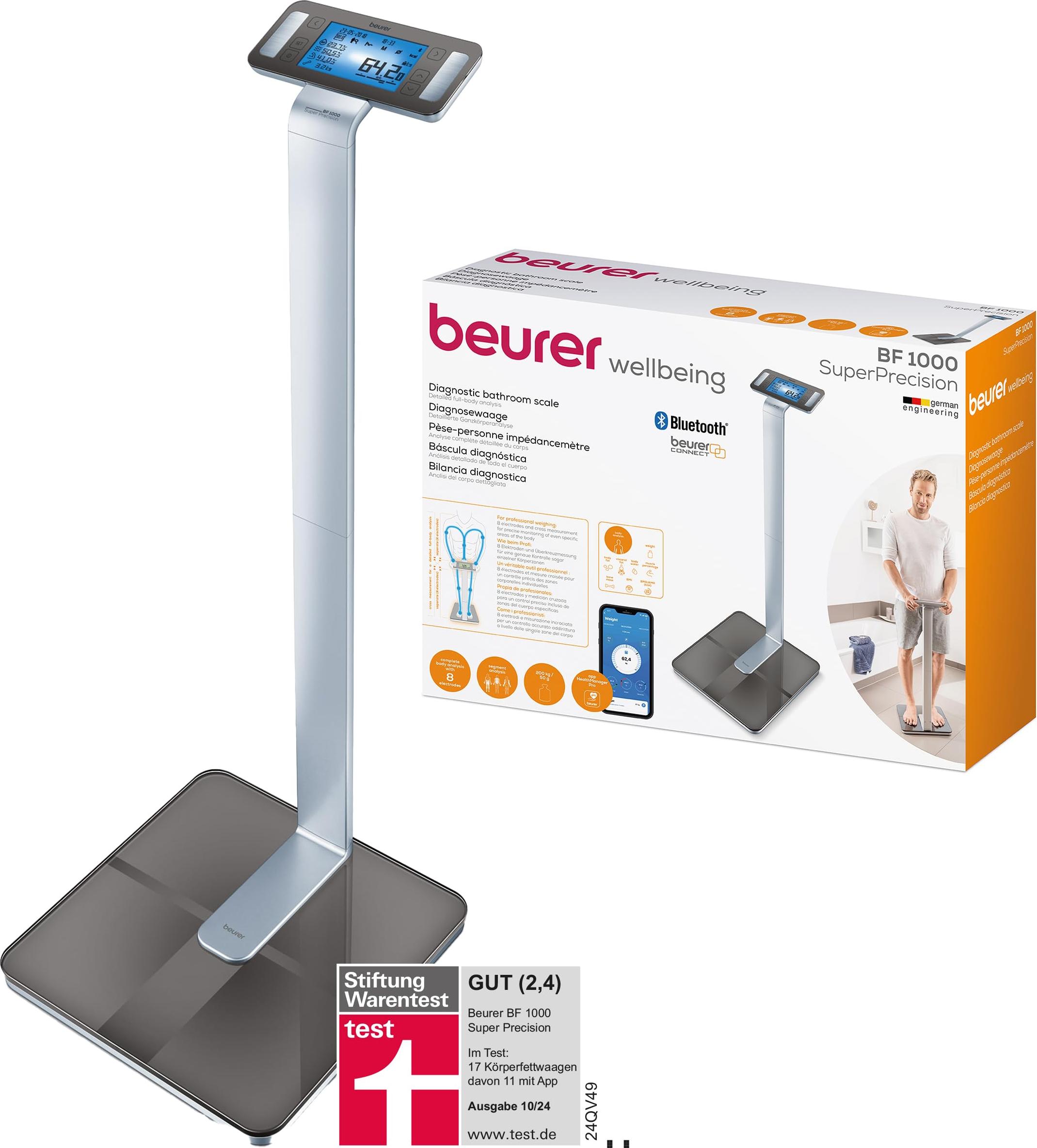 Beurer BF 1000 Diagnosewaage für präzise Körperanalysen und App-Anbindung