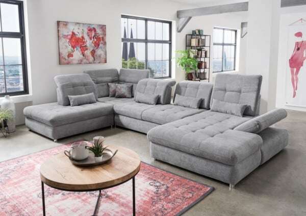 Benformato Arezza: Wohnlandschaft für Ihr Zuhause : vorstehend links : Grau Ausrichtung: vorstehend links Farbe: Grau