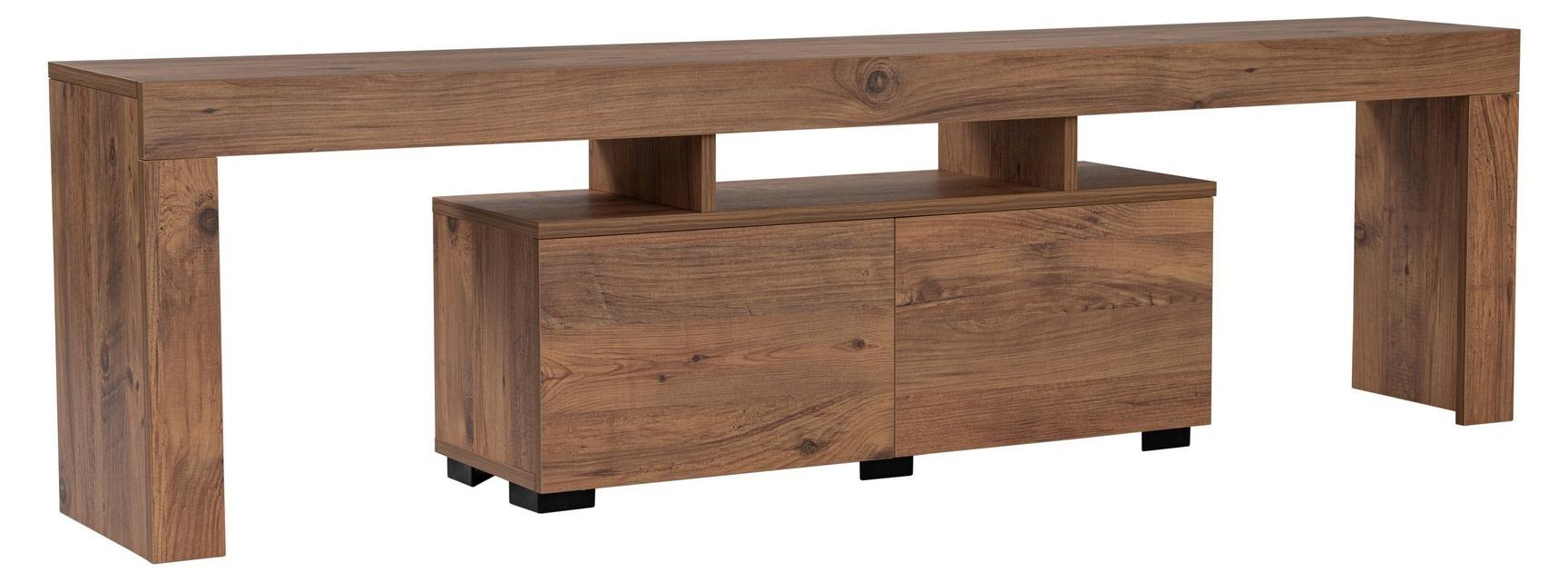 HANAH Home TV-Möbel aus Holz "Enclave" - 180 x 31 x 50 cm - Braun