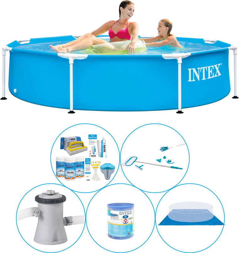 Intex Kovový rám Round 244x51 cm - 6-dielny - Bazén s príslušenstvom