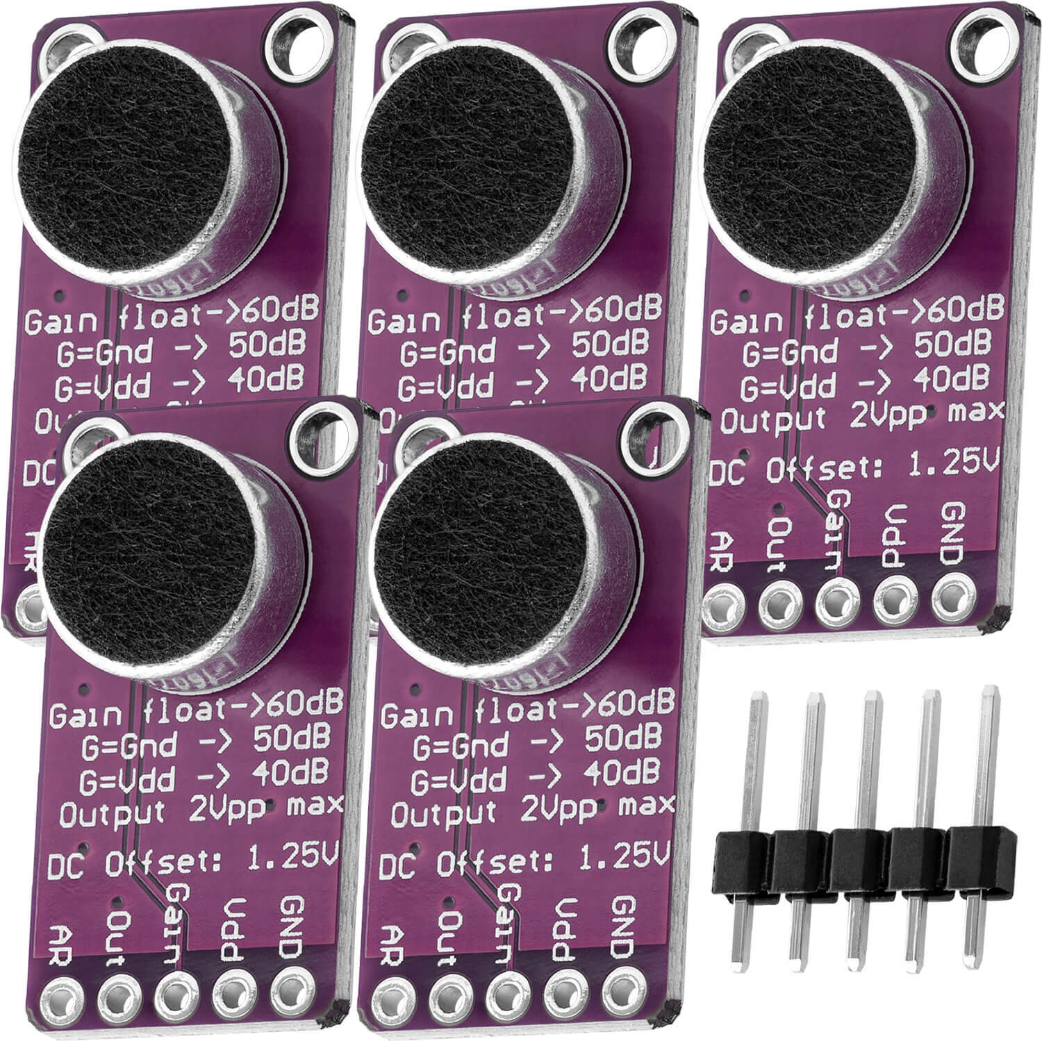 AZDelivery AZ-Delivery Sensoren Max9814 Mikrofon, 5x Set