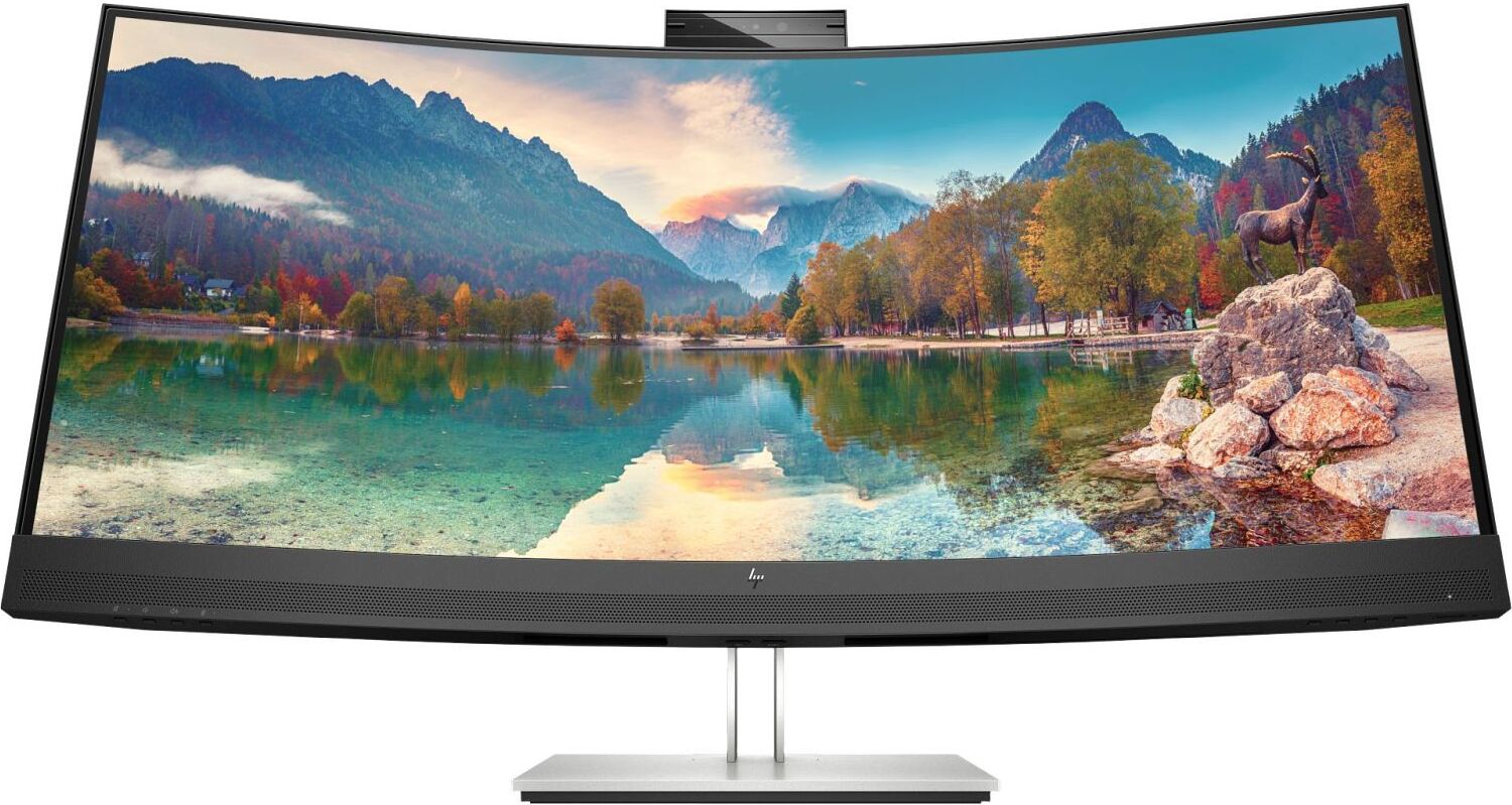HP E-Series Zakrivený konferenčný monitor E34m G4 WQHD USB-C, 86,4 cm (34"), 3440 x 1440 px, Wide Quad HD, LCD, 5 ms, Čierna