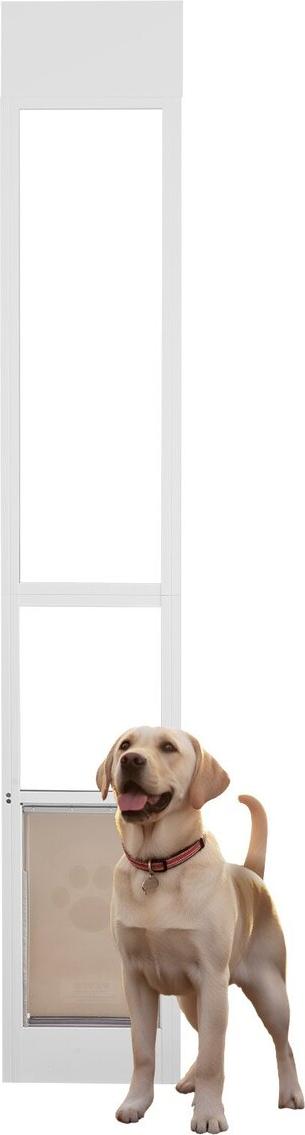 VEVOR Hundetür für Glasschiebetüren 75 7/8"-80 11/16" Höhenverstellbar L