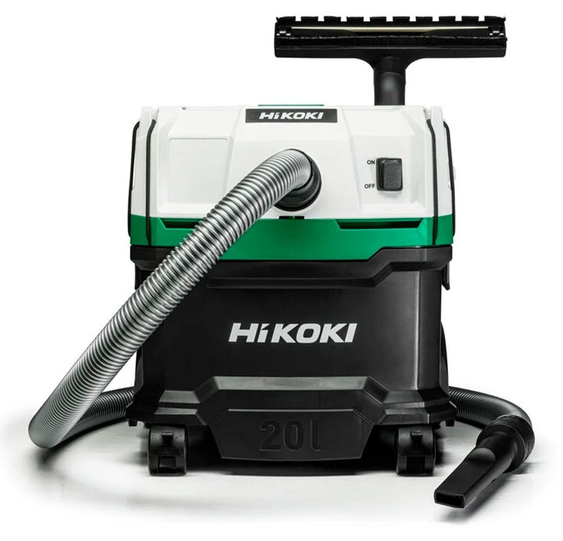 Hikoki RP200SL WAZ, 1200 W, 20 l, silný sací výkon, trieda L, robustný a účinný dizajn, ideálny na profesionálne čistenie v dielňach, kanceláriách a pracovných priestoroch.
