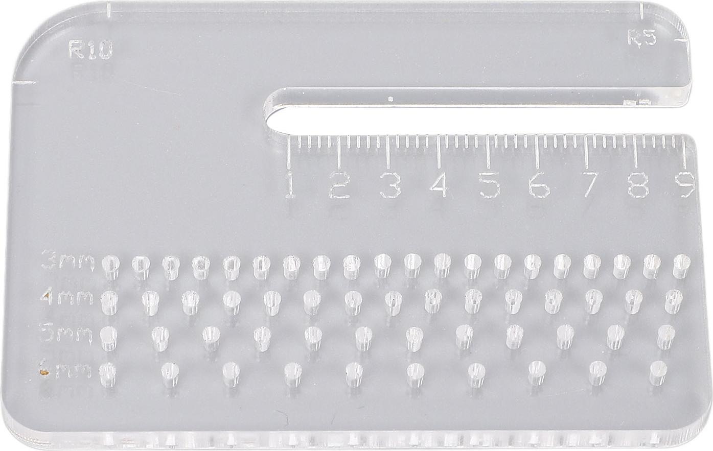Gistuch Ledernähte Panzhilfsplatte Multi funktional 4 mm dicker Acryl -Stanze Puller