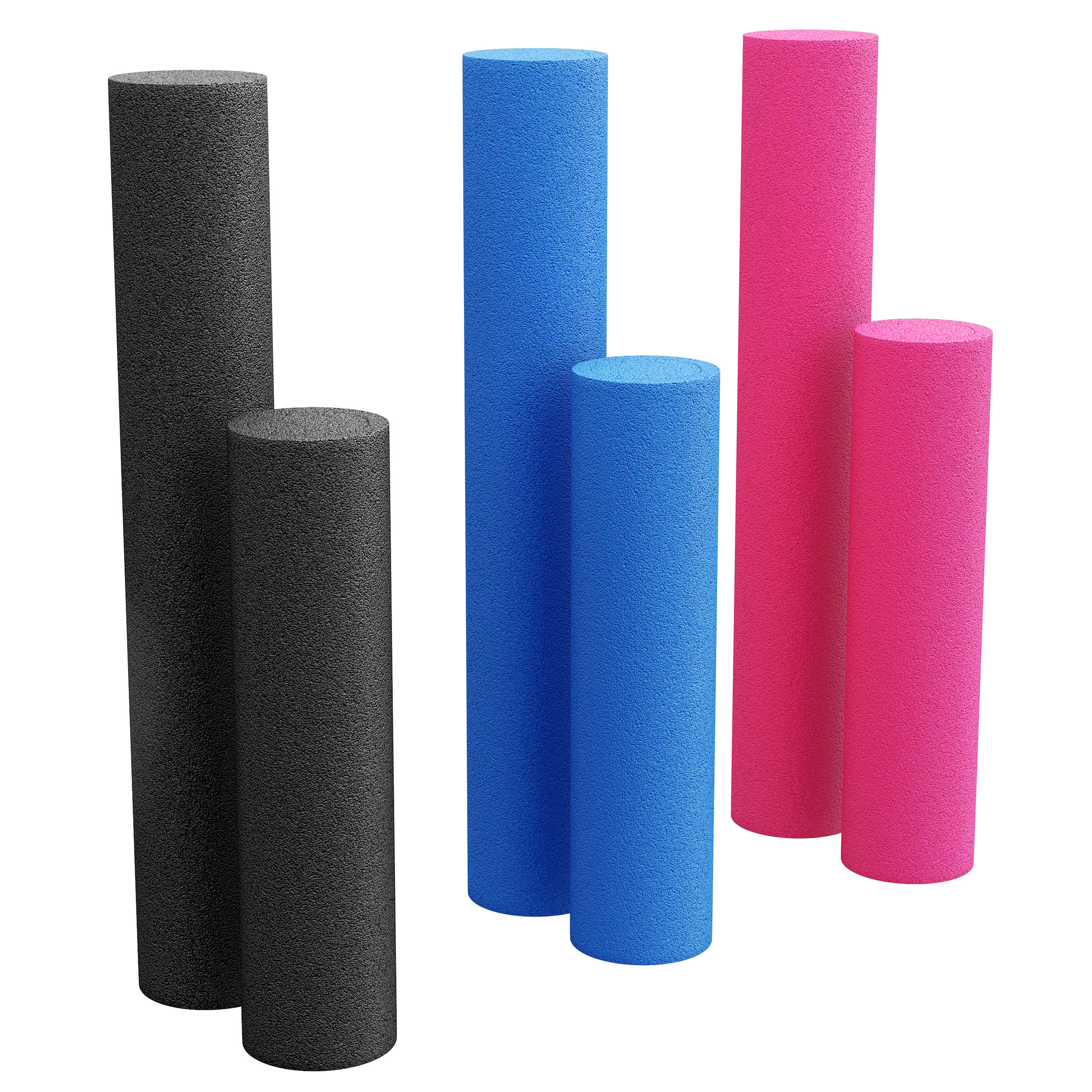 GORILLA SPORTS® Pilates Rolle - 60 x 15 cm, Weiche, Schaumstoff, Pink - Fitness Roller, Faszienrolle, Yoga-Schaumstoffrolle, Massagerolle 101169-00040-0236