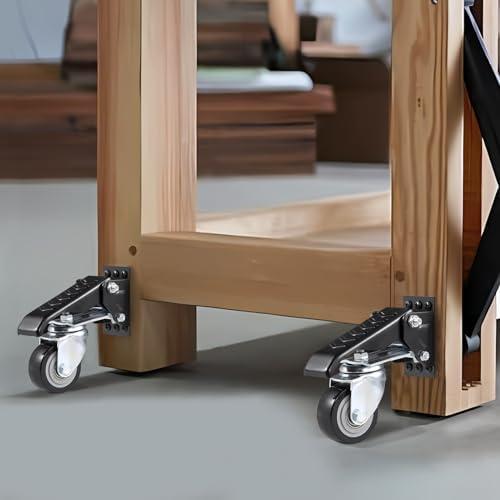 Famanu Zwenkwielen Set - 4 Wielen mit Bremse, 70 kg Tragfähigkeit, schwarz SHSHOP