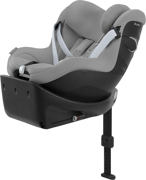 CYBEX Gold Kinder-Autositz Sirona Gi i-Size Plus inkl. Neugeboreneneinlage und Base, Ab ca. 0 bis 4 Jahre, Max. 20 kg, 40 - 105 cm, Stone Grey 524001757
