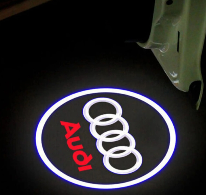 4x Original Audi Sport LED Einstiegsbeleuchtung Tür Logo Projektor