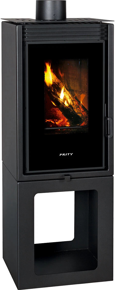 – Prity PMV-TV 11 kW Holzofen mit großer Panoramascheibe Kaminofen