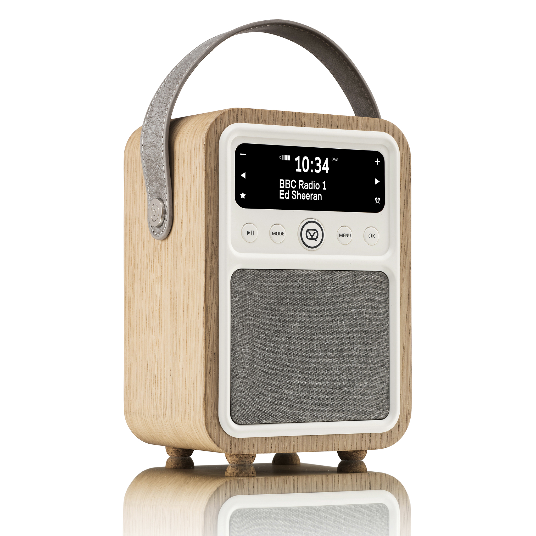 VQ - Radios - Kuechenradios - Eiche Monty DAB/DAB+ Digital & FM Radio mit Bluetooth VQ-MONTY-OK-DE
