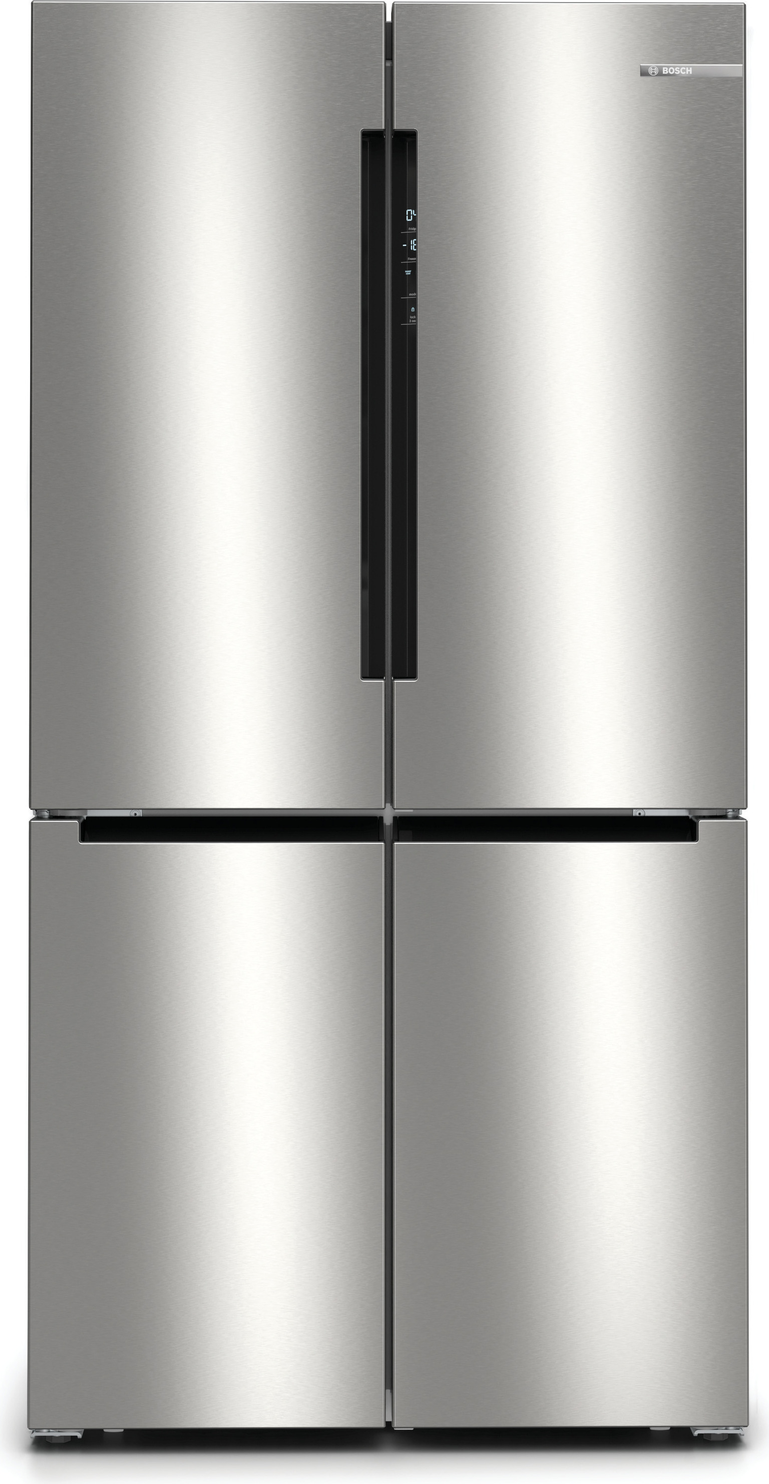 Chladnička, Bosch KFN96VPEA, SER4, viacdverová chladnička s mrazničkou, NoFrost, E, 183/91/73, 605 l (405+200), 38d B(C), 1 zásuvka VitaFresh 0° - ryby a mäso