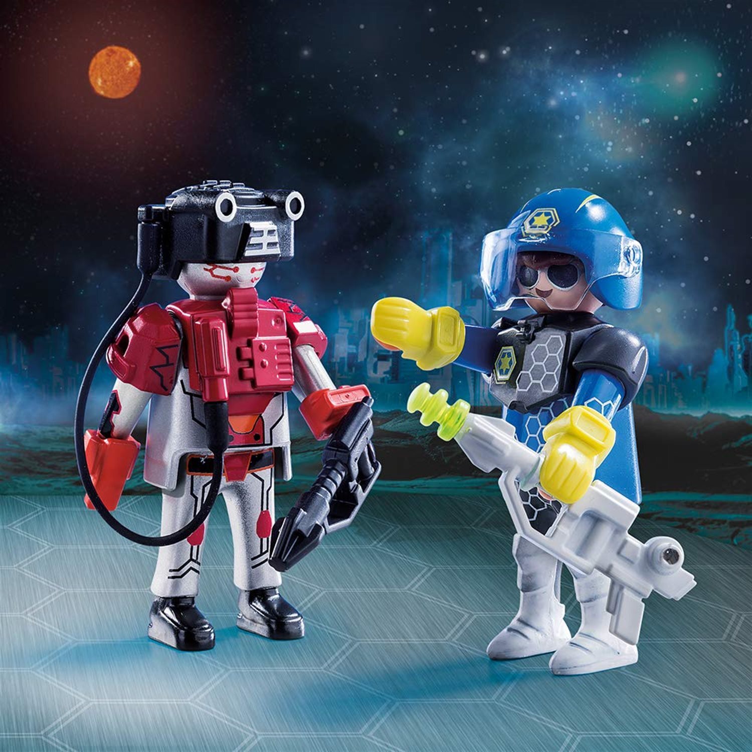 PLAYMOBIL 6844 Duo Pack Professor & Roboter - Mit Werkzeug & Visier, Für Kinder Ab 3 Jahren