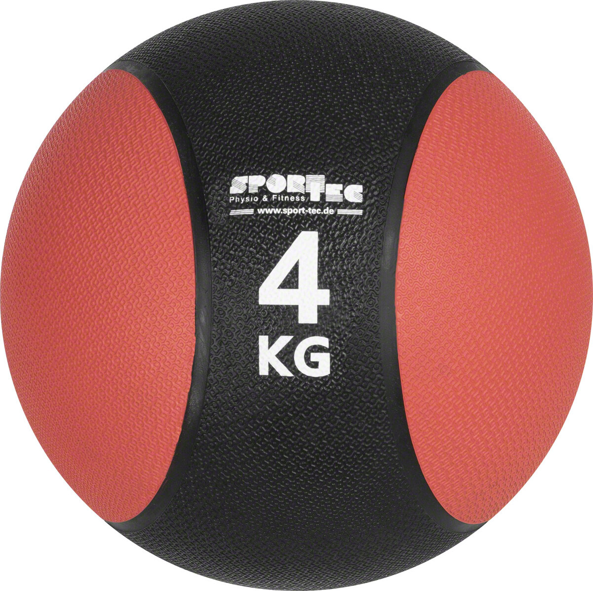 Sport-Tec Medizinball Gewichtsball Trainingsball ø 23 cm, 4 kg, rot 02803
