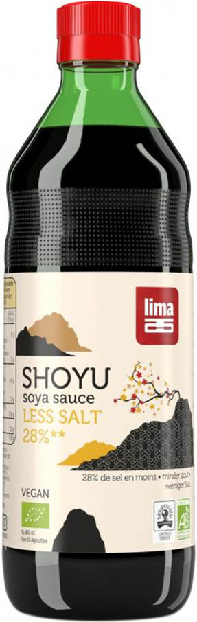 LIMA FOOD Shoyu - 28% weniger Salz 500ml 3er Pack