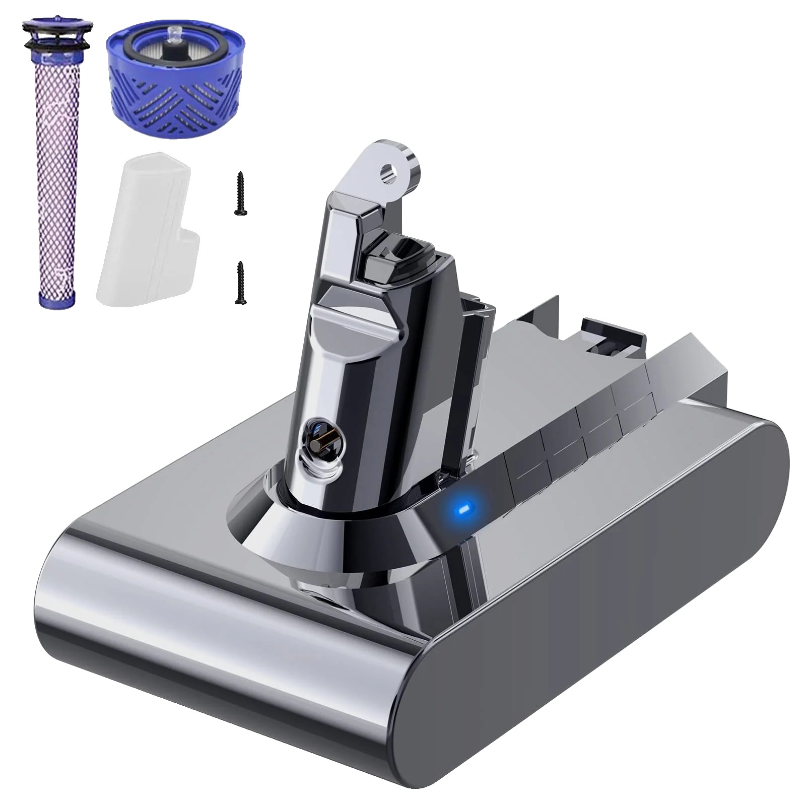 Batéria Dyson V6, kapacita 216 V, kompatibilná s viacerými modelmi Dyson, zlatá