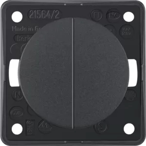 Berker Integro Flow/Pure Serienschalter (Wippschalter) 1-fach anthrazit matt 936552505