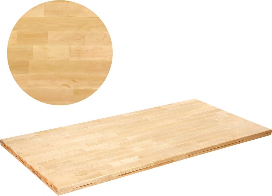 StarTech Massivholz Tischplatte - 119,9 x 74,9 x 3,8 cm - rechteckige Ahorn-Schreibtischplatte - hochwertige Holzplatte für Möbel GZTZMSMB4830KXSYNV0