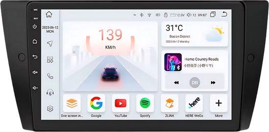 Happiq Autoradio mit Bluetooth und CarPlay für BMW 3er E90/E91/E92/E93 – kompatibel mit Apple und Android – Stereoanlage mit Navigationssystem – 3 GB RAM, 32 GB Speicherplatz