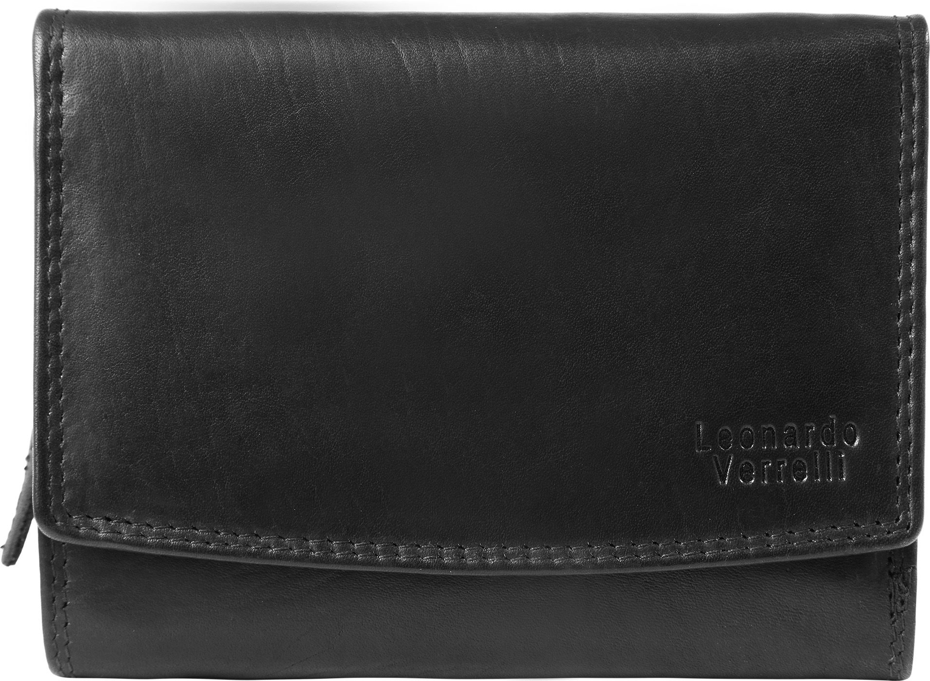 Leonardo Verrelli Damen Geldbörse aus Echtleder mit RFID-Schutz