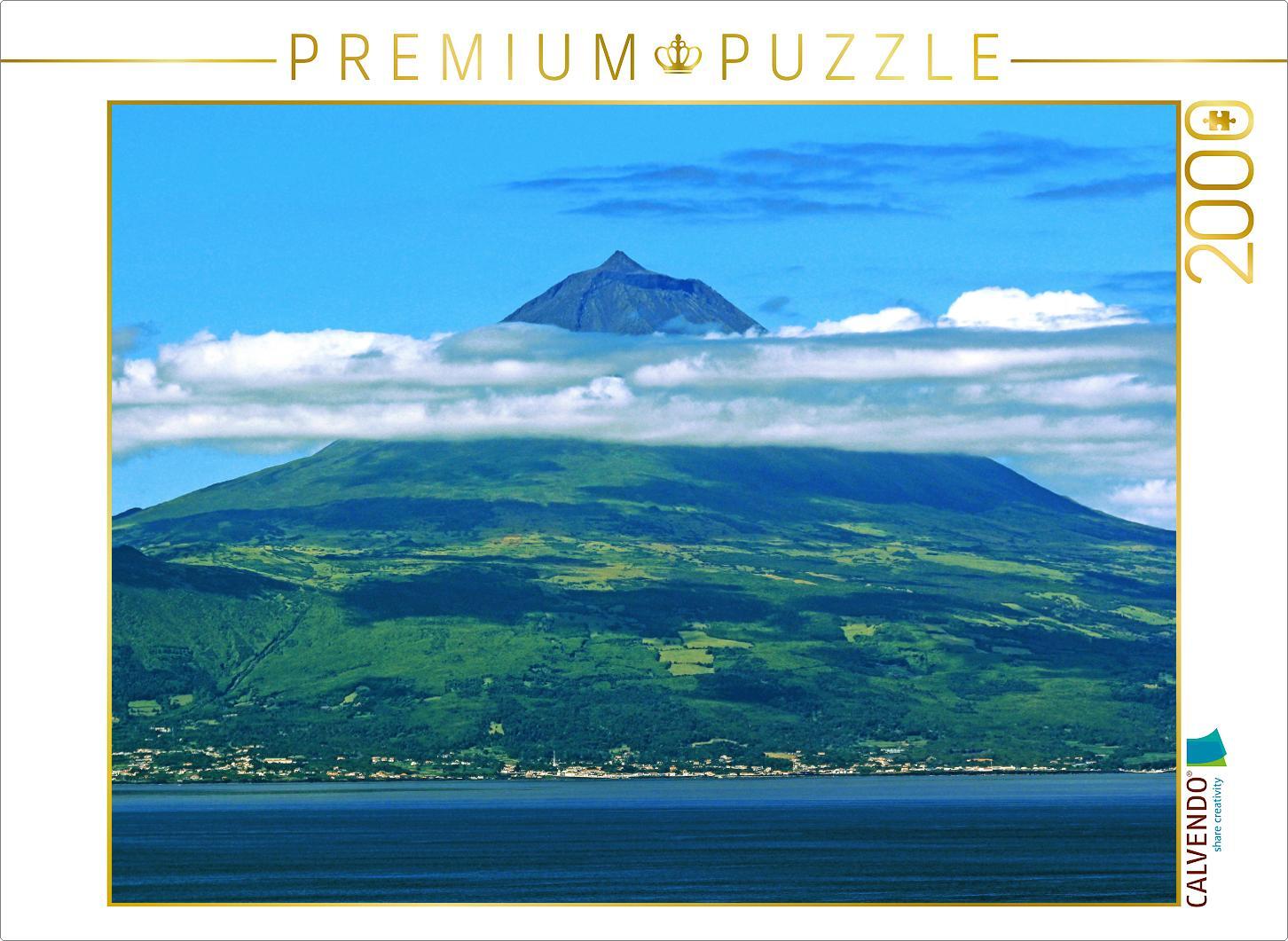 CALVENDO Puzzle Stratovulkan Ponta do Pico auf der Azoren-Insel Pico 2000 Teile Puzzle quer | 2000 Teile Lege-Größe 90x67cm Foto-Puzzle für glückliche Stunden