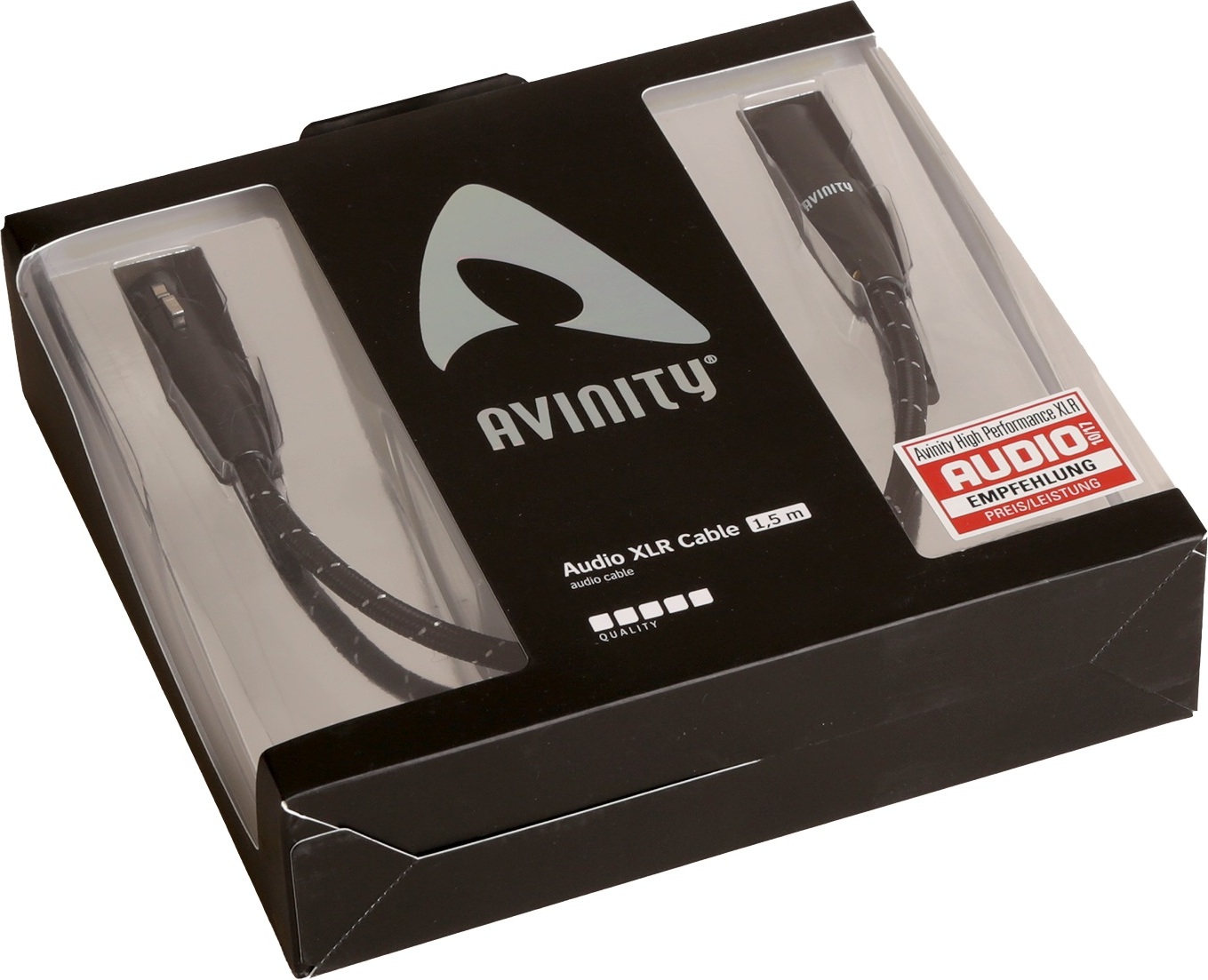 Avinity Audio-Adapter XLR-Stecker - XLR-Kupplung 1,5m vergoldet 107695