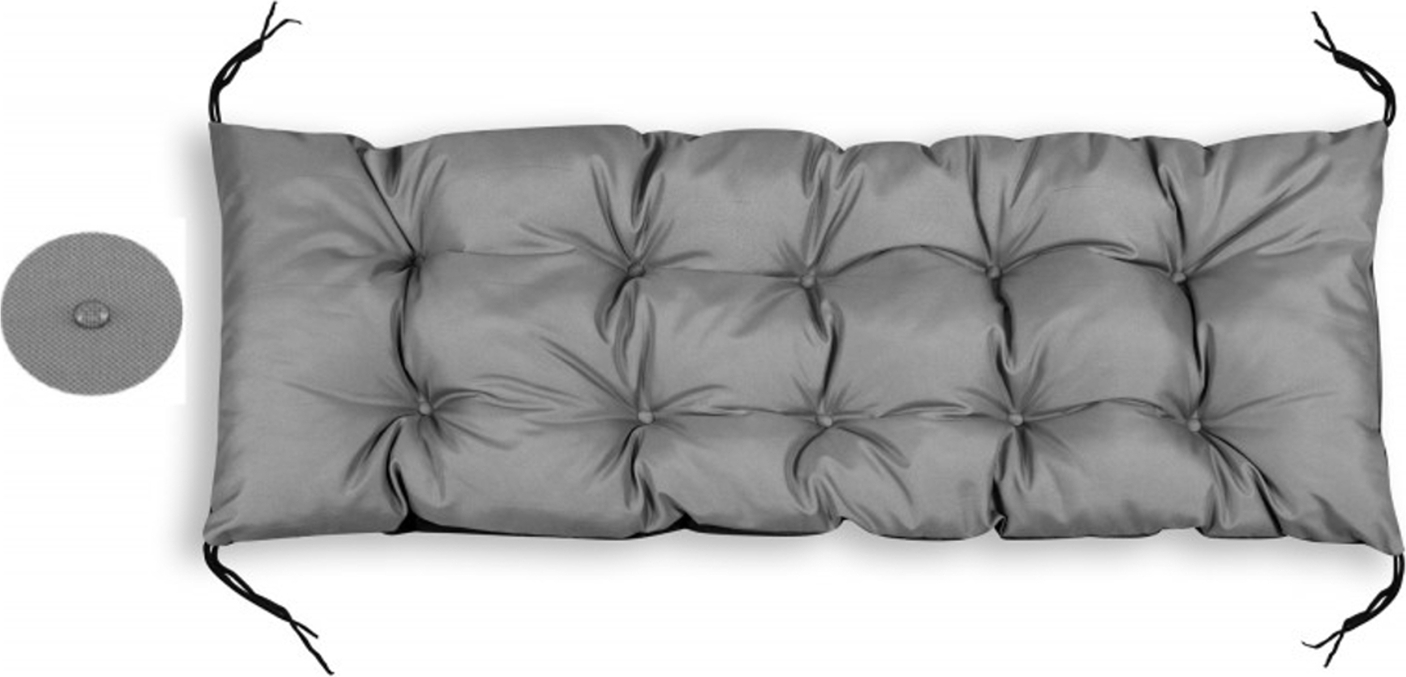 aio Gartenmöbelauflage Auflage Kissen KingGarden 180x50 cm Codura-PVC wasserdicht Grau PODOGR180/50C-SZ