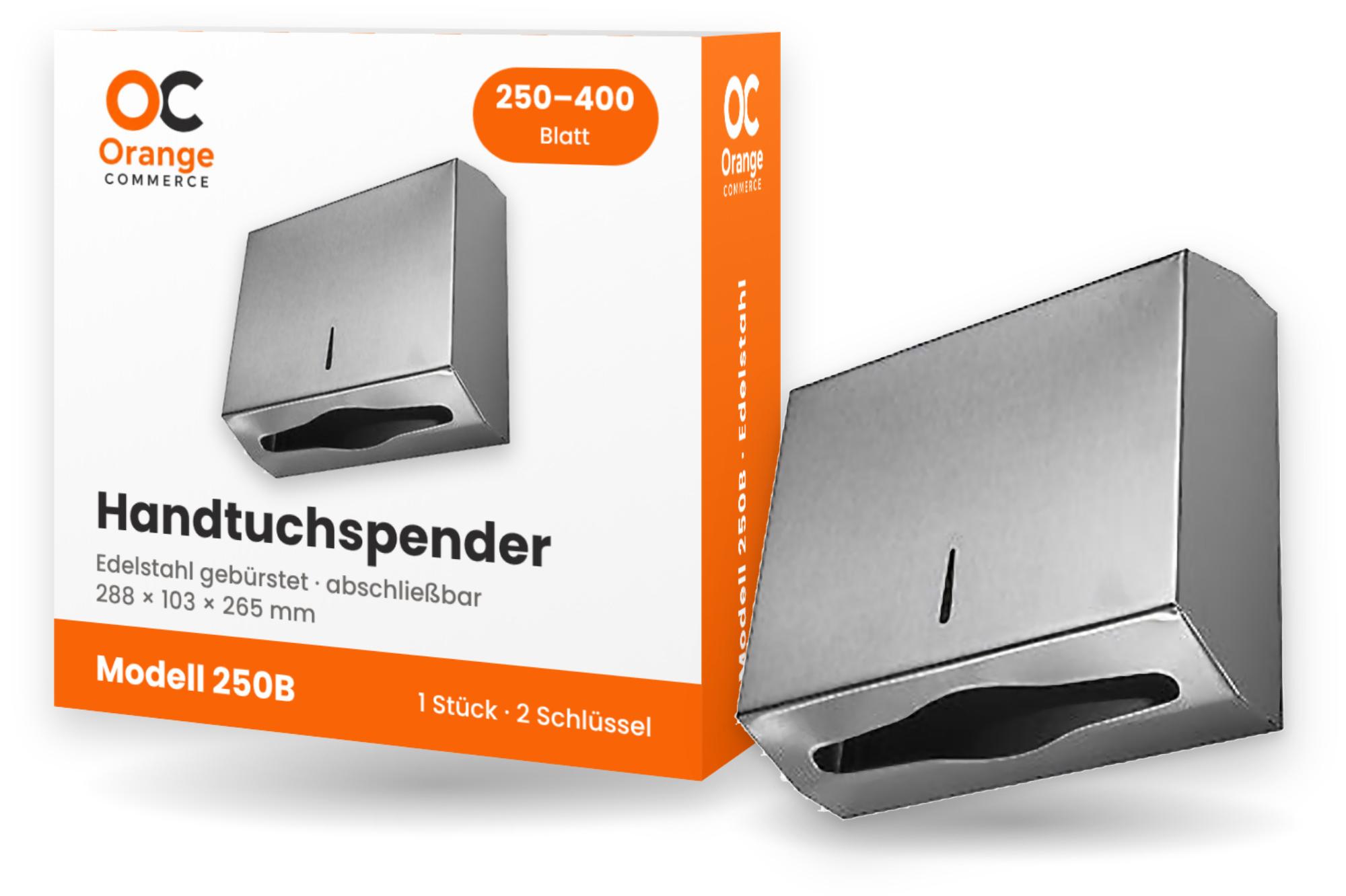 Orange-Commerce Edelstahl Handtuchspender Papierspender Handtuch Spender Papierhandtuchspender 250B