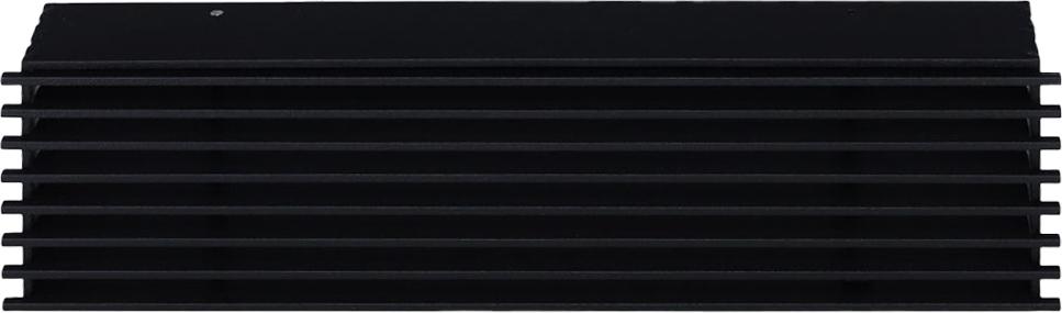 Subtiel Luftgitter Open Air 9-SubSteel, 350 x 100 mm, schwarz