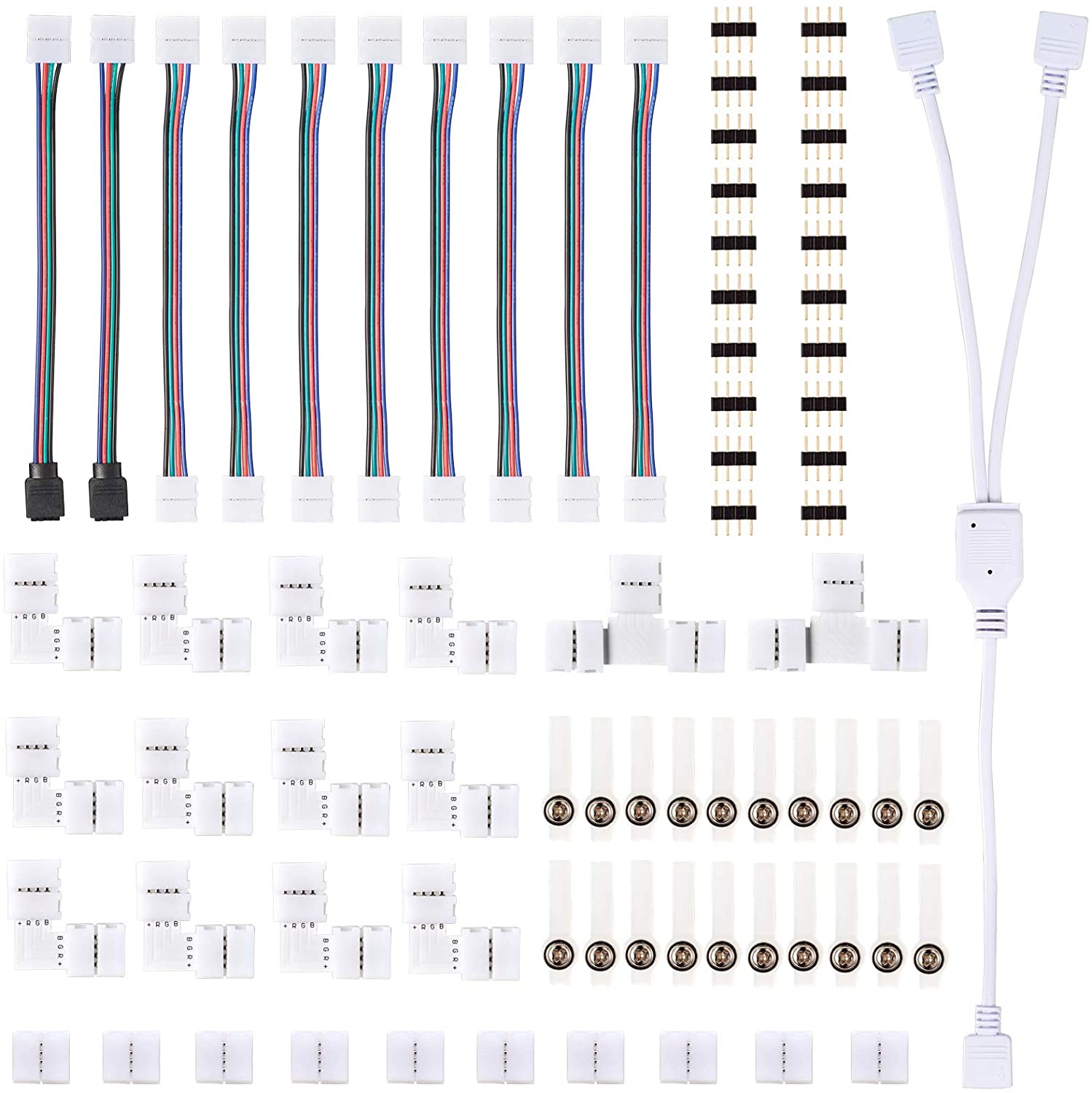 LED Strip Verbinder Set RGB LED Verbinder Streifen DIY fГјr Alle Stripe Anschluss 