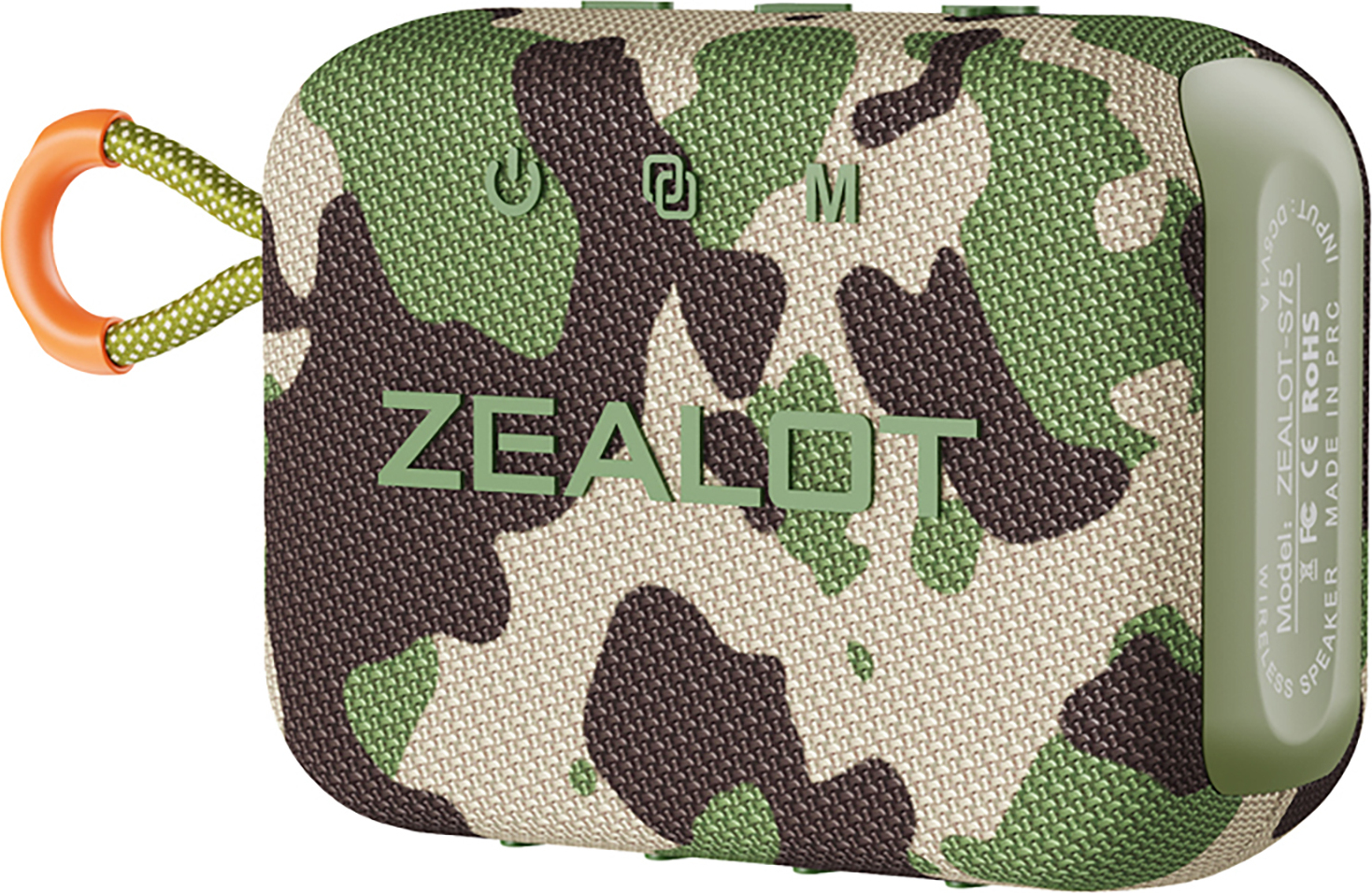 ZEALOT S75 Outdoor BT 5.2 reproduktor, 10 W priestorový zvuk, prenosný reproduktor na bicykel s popruhom, mini kempingový reproduktor s vodotesnosťou IPX6 pre domáce párty a outdoorové aktivity