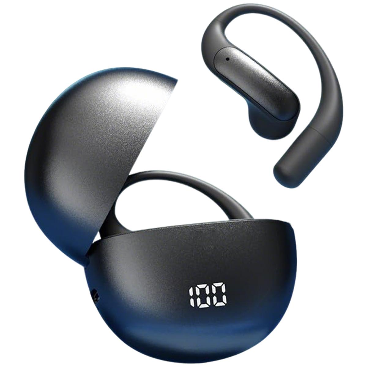 Slyrun AI Kopfhörer Übersetzer,Kabellos Übersetzungs-Headset,Ohrhoerer mit KI-uebersetzung, Sprachen Übersetzungskopfhörer Echtzeit ,Schwarz KAUF-QYSP-CE1862-029