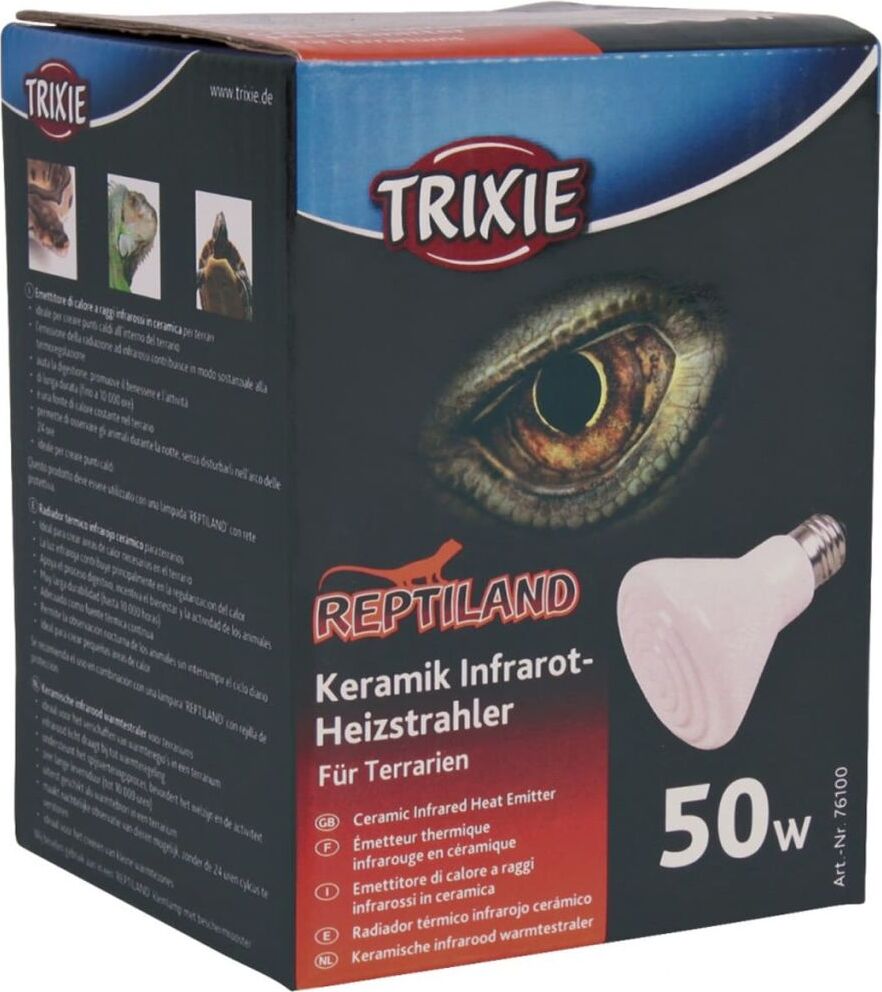 TRIXIE Keramik-Infrarot-Terrarium-Heizstrahler 75x100 mm 50 W 76100