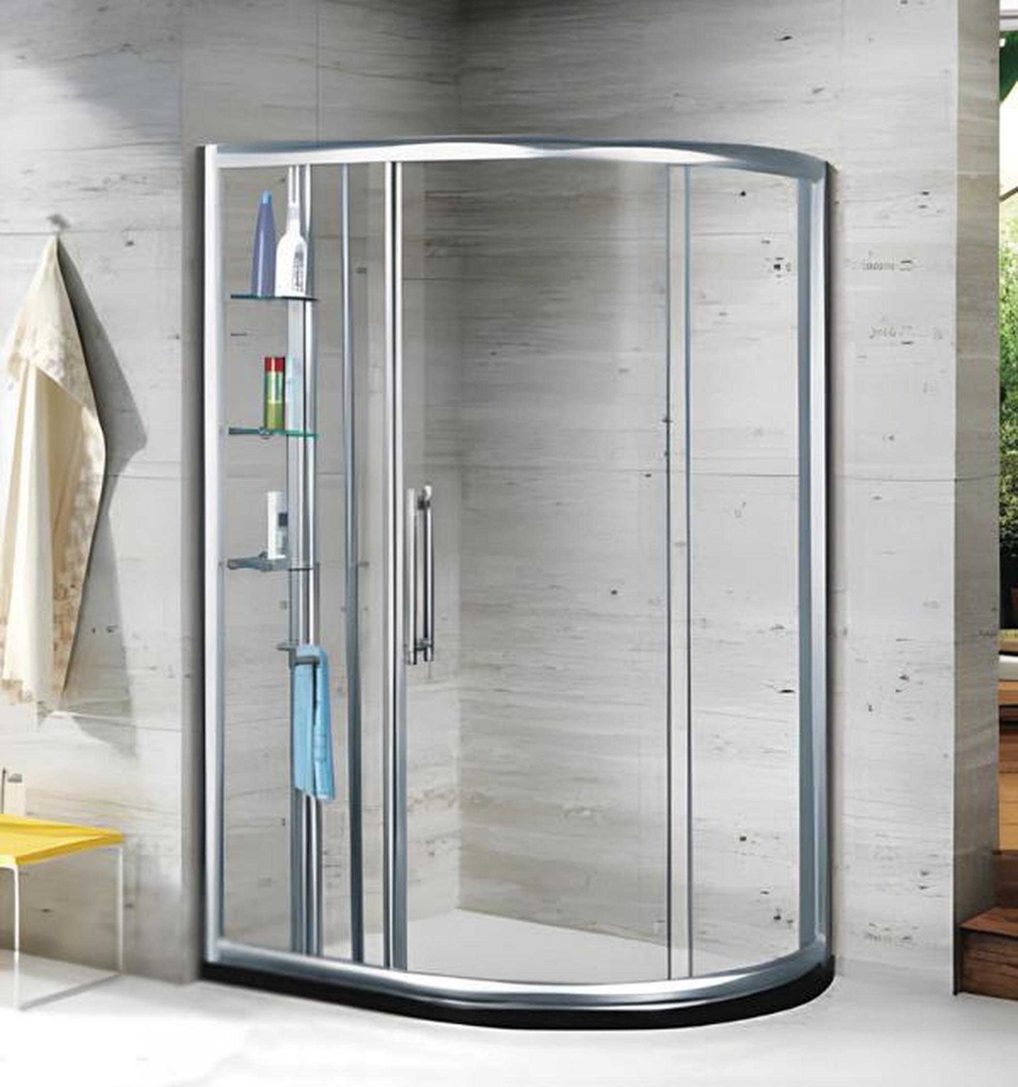 AEA Duschraum Dusche Duschkabine Eckdusche Duschtür Duschabtrennung 100x90 cm