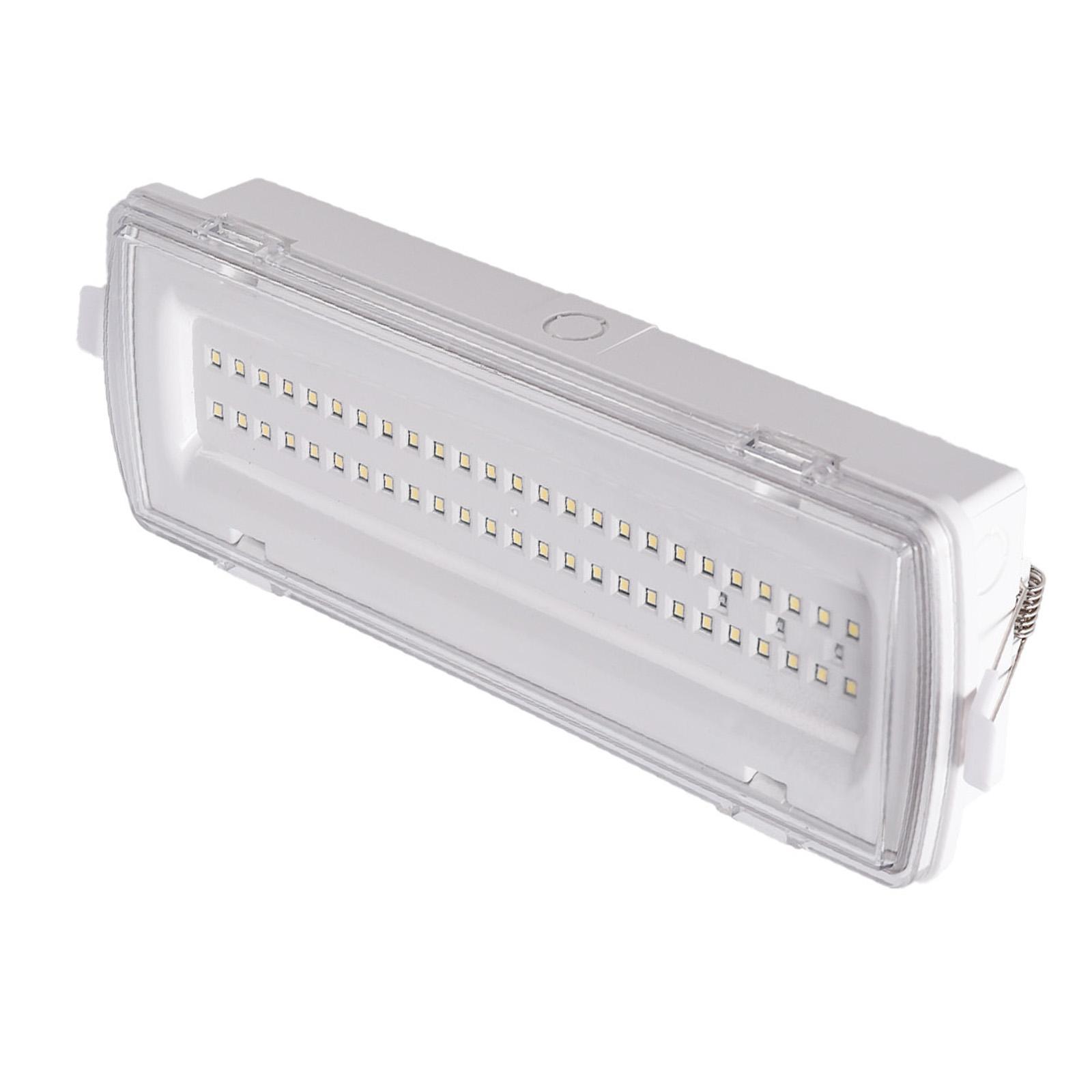 Alpinaluz LED Notleuchte 4W 530 lm IP54, Einbau oder Aufbau, 3h Akku, Dauer- und Bereitschaftsschaltung für Innenbereich Außenbereich WL102